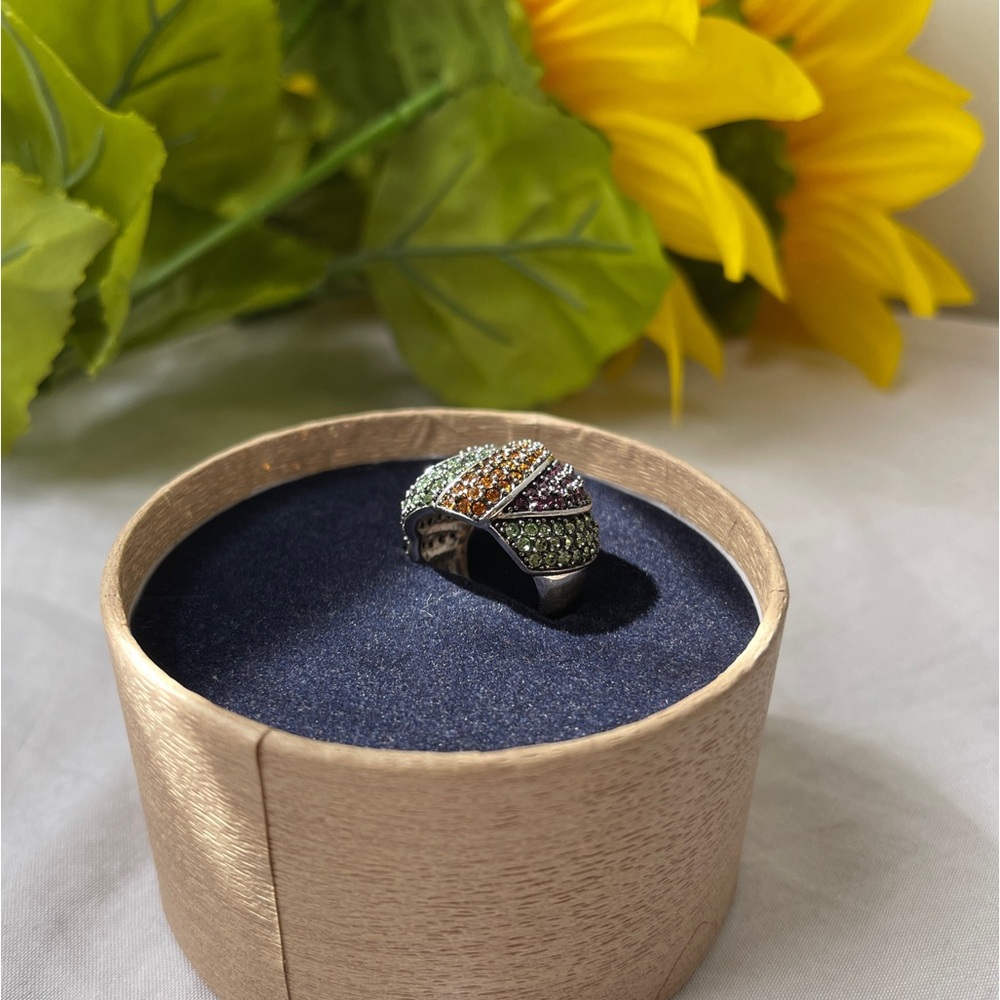 Gemstone Statement Ring - image 1